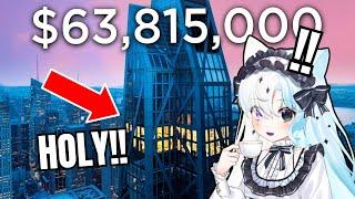 SO EXPENSIVE  BROKE Vtuber Reacts to Touring a $63815000 Penthouse