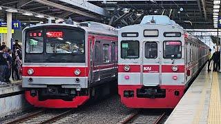 4K Stasiun Manggarai Lantai Atas Kompilasi KRL JR 205 Tokyo Metro 6000  Commuter Line Lin Bogor