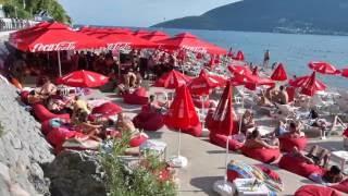 A day at the beach in Herceg Novi Montenegro