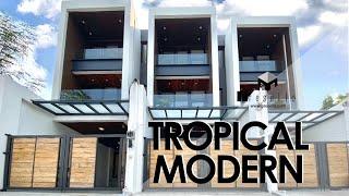 House Tour 115  Tropical Modern  Stunning upmarket Townhouse for Sale in Quezon City