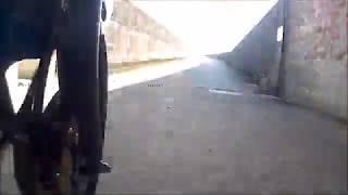 motorcycle ride. Gixxer150 underpass run timelapse. 高知龍馬空港下のトンネル走行動画。