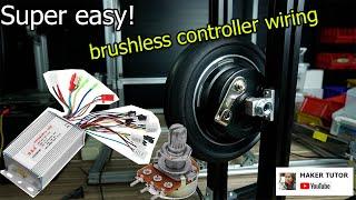 How to wire Brushless Electric scooter  eBike controller  10K potentiometer Speed control 