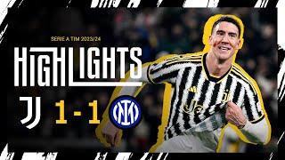 HIGHLIGHTS JUVENTUS 1-1 INTER  THE UNBEATEN RUN CONTINUES