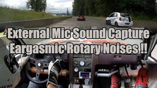 EARGASMIC ROTARY NOISES - Bridgeport NA 13B Mazda RX-7 Racecar at Mission Raceway