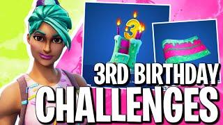 HOW TO UNLOCK THE 3RD BIRTHDAY REWARDS IN FORTNITE