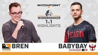 HIGHLIGHTS Bren vs. babybay  Widowmaker 1v1  Atlanta Homestand  Overwatch League