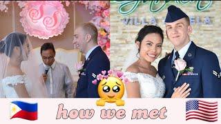 HOW WE MET  AMERICAN AND FILIPINO LOVE STORY  YOUNG COUPLE 