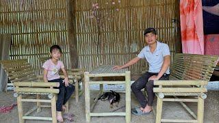 Uncle Dong has completed the 4th chair to give to Ngoc Han. A simple and rustic gift