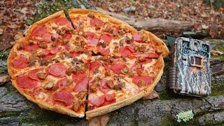 What Happens to a PIZZA Left in the Woods? Trail Camera