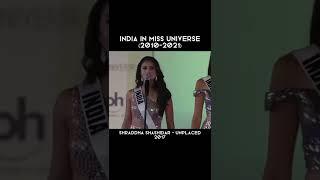 MISS UNIVERSE INDIA 2010-2021