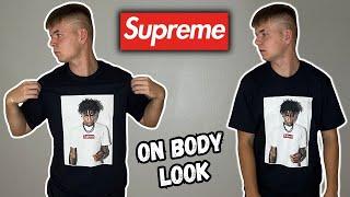 SUPREME NBA YOUNGBOY TEE REVIEW SIZING & ON BODY LOOK