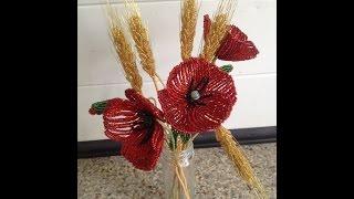 ПШЕНИЧНЫЕ КОЛОСКИ из БИСЕРА. Tutorial Beaded wheat. БИСЕРОПЛЕТЕНИЕ