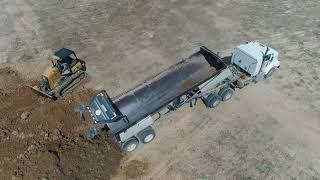 110  truck loads of dirt moved 12 trees took down on future site of gas station.