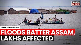 Assam Floods  Over 6 Lakh Affected  IAF Airlifts 12 Stranded Fishermen  Top News  Assam News