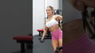 Stephanie Sanzo Workout Motivation #shorts #shoulderworkout #biceps #glutes #ootd #workout #fitness