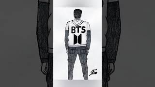 BTS boy drawing #bts #btsarmy #btsdrawing #shorts