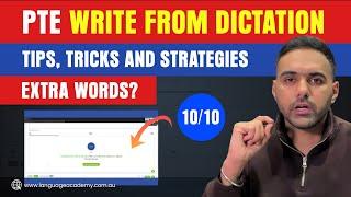 New PTE Write From Dictation Proven Tips Tricks and Strategies  Extra Words? Language Academy