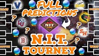 FULL March Madness NIT Tournament 2023 Bracket Predictions