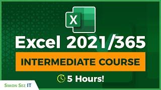 Microsoft Excel Intermediate Training 2021365 5-Hour Excel Tutorial Class