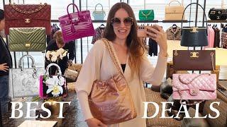 CHEAPEST Luxury Bags & Where To Find Them  LONDON LUXURY SHOPPING VLOG 2023 feat. Chanel 23B Bags 