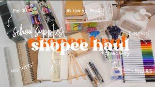 AFFORDABLE SHOPEE SCHOOL SUPPLIES HAULBack to School GIVEAWAYStationery & Online Class Essentials