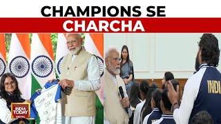 PM Modi Interacts With Paralympic Champions Has A Wholesome Conversation  India Today News