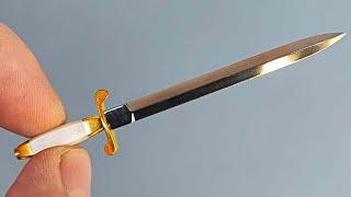 DIY miniature dagger. Very realistic replica