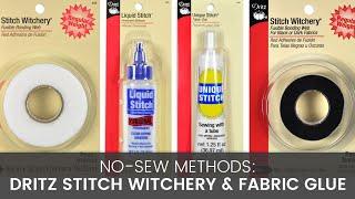 No Sew Methods Comparing Stitch Witchery & Fabric Glue