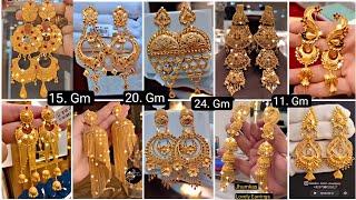 LatestHeavy Gold Earrings Designs With Price Bridal Gold Earrings Gold Earrings Designs #vlog #33