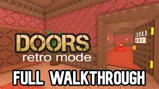 ROBLOX DOORS RETRO MODE - FULL WALKTHROUGH SURVIVE THE DRAKOBLOXXERS