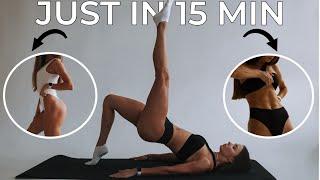 15 MIN FULL BODY WORKOUT  NON-STOP ABS  BOOTY  CORE Workout