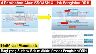 PENTING 4 Perubahan Akun SSCASN & Link Pengisian DRH NI PPPK SudahBelum Akhiri Pengisian DRH