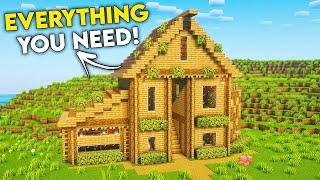 Minecraft Ultimate Wooden House Tutorial  #23