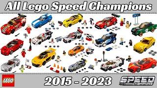 Every Lego Speed Champions Sets from 2015 to 2023  Presentation