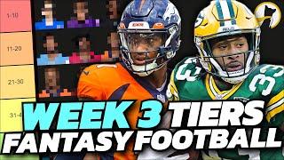 Week 3 Fantasy Football Rankings and QB RB WR Tiers Flu Game