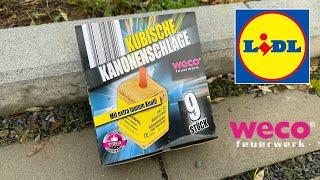 Kubische Kanonenschläge Weco  399€ bei Lidl  Charge 20232024