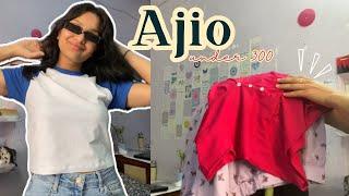 Ajio Myntra summer t-shirt haul under 300 #ajio #ajiohaul #myntra #summerwear #women #tshirt #vlog