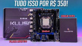 CUSTO BENEFÍCIO ENORME Kit XEON por 350 REAIS X99 Kllisre + E5  2640v4 + 2x8GB vs 2697V3