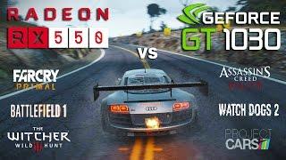 GT 1030 vs RX 550 Test in 6 Games i3 6100
