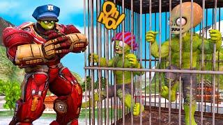 Battle between Nick Iron man and Zombie Hulk Who will win? - Scary Teacher 3D #2024