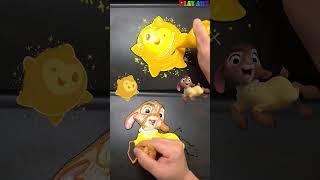 Drawing Disney Wish  Star VS Valentino pancake art challenge This wish - Ariana Debos #Shorts