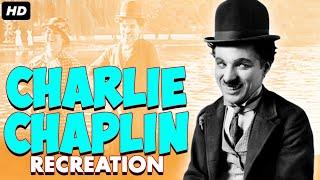 Charlie Chaplins Recreation 1914 B&W  Silent Comedy Movie  Charlie Chaplin Comedy
