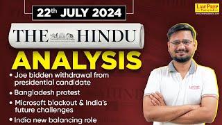 Daily HINDU News Paper Analysis  22nd July  The HINDU for CLAT 2025 by Swatantra Sir