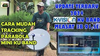 CARA PASANG K-VISION KU BAND PARABOLA MINI satelit measat 3b