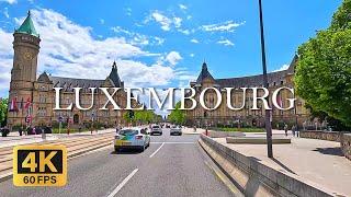  Luxembourg Driving Tour 2024 in 4K Video. Explore The Richest City in The World