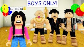 I Went UNDERCOVER in a BOYS ONLY SLEEPOVER PARTY Roblox Brookhaven