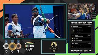 Bronze Medal Match  INDIA vs USA  Mixed Team Archery- Paris Olympics 2024