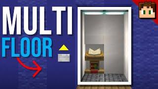 The MULTI FLOOR REALISTIC ELEVATOR Minecraft Bedrock 1.21 Tutorial