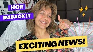 I’m back Exciting NewsRanjiniHaridas vlogs