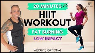 20-MINUTE FAT-BURNING BODYWEIGHT CARDIO HIIT  LOW-IMPACT MODIFICATIONS  NO EQUIPMENT  NO REPEATS